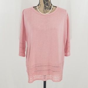 Bonnie Rose Light  Sweater Top Size 2X